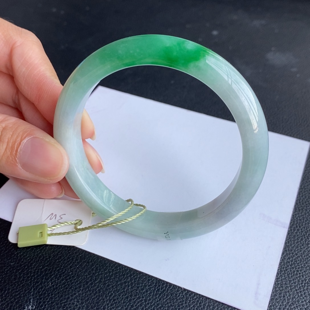 未镶嵌手镯翡翠60正圈