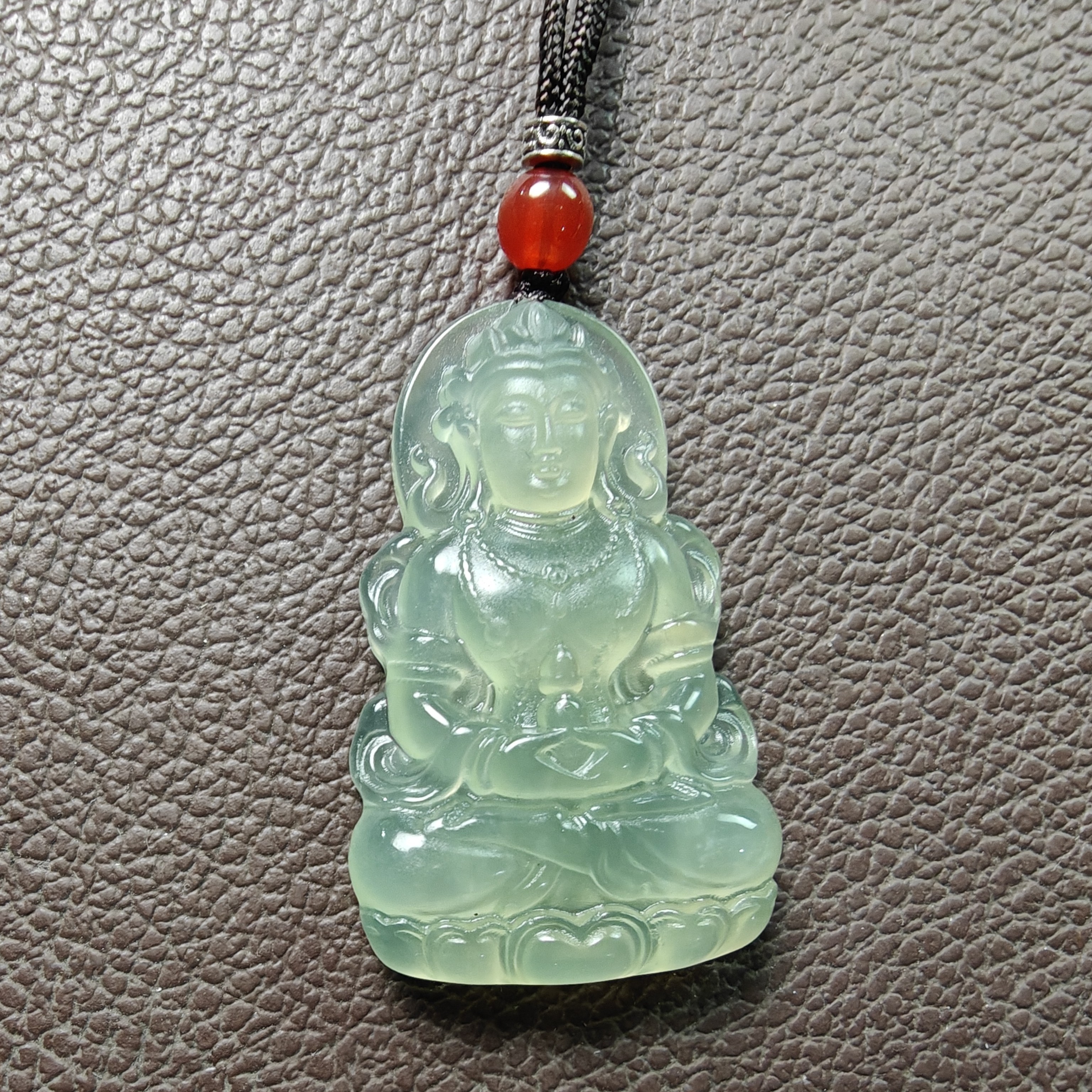 【周总宠粉】天然冰绿玉观音