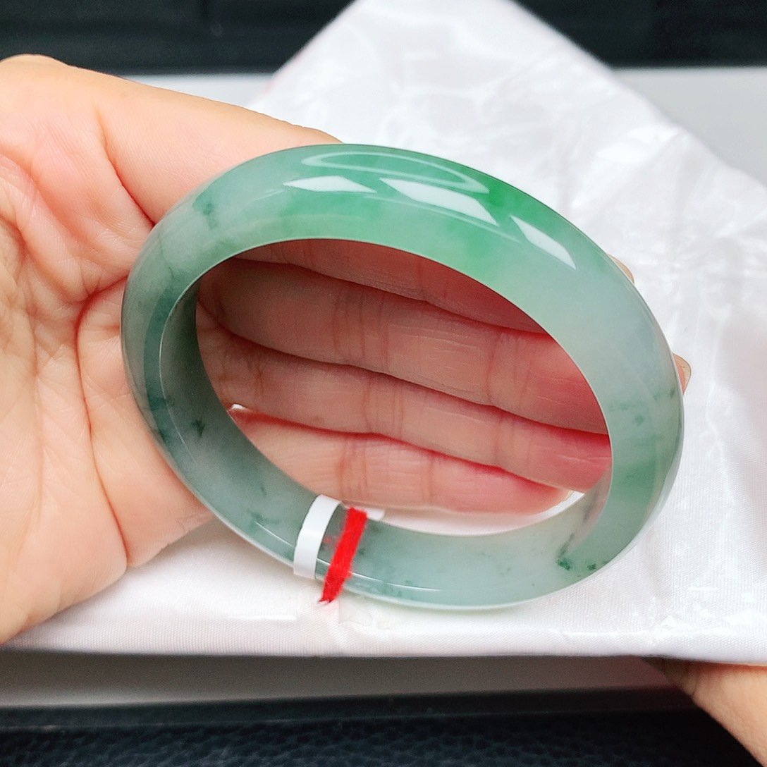 未镶嵌手镯翡翠冰胶蓝绿14