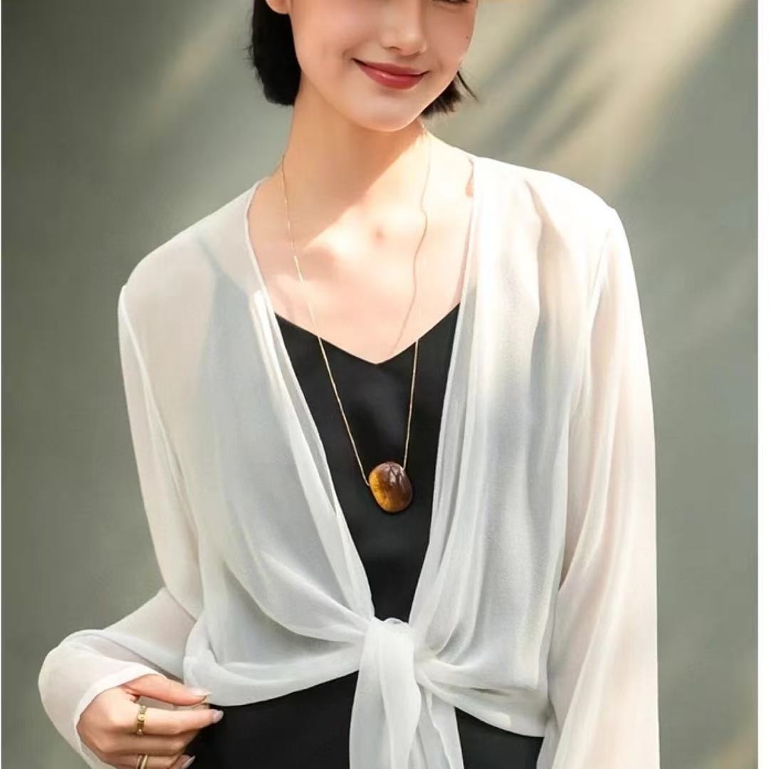 （青柠主推/乔其开衫）乔其开衫宽松百搭防晒