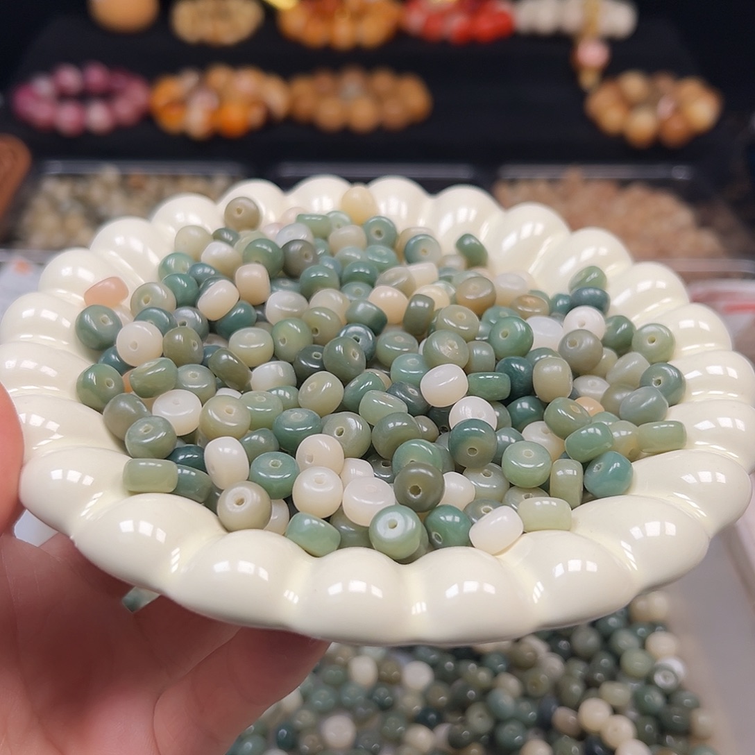 手串菩提根/象牙果卡9绿药片200颗