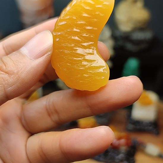 寿山石印石手把件手把件