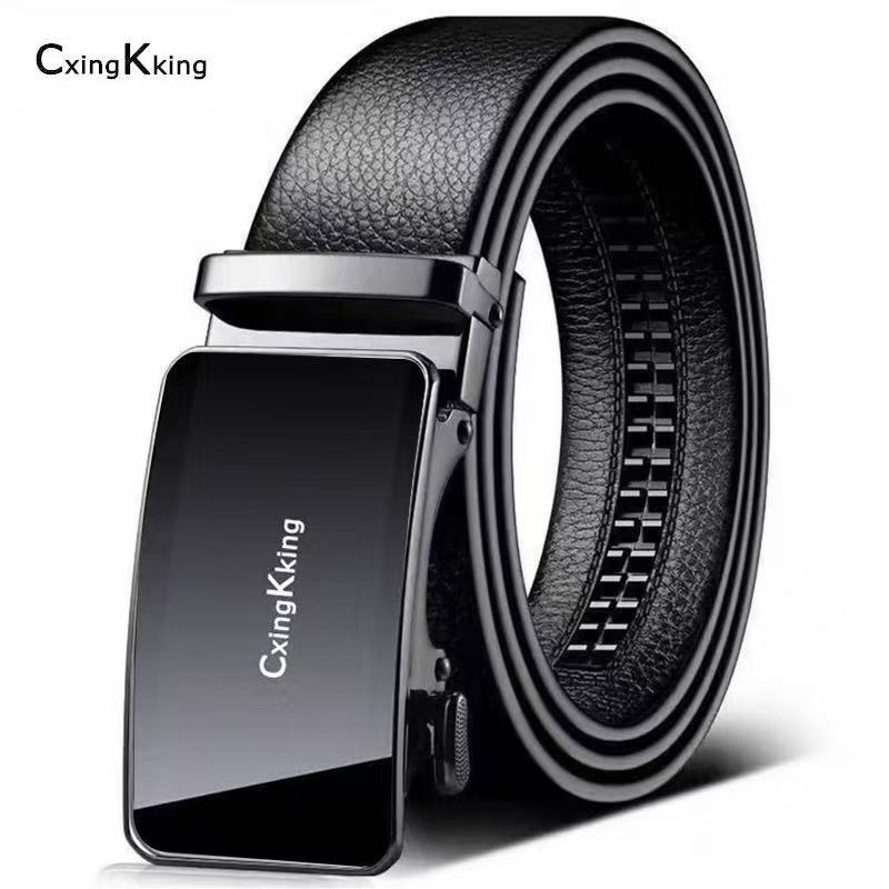 皮带男款中青年自动扣腰带高档商务男士休闲百搭裤腰带男士礼物