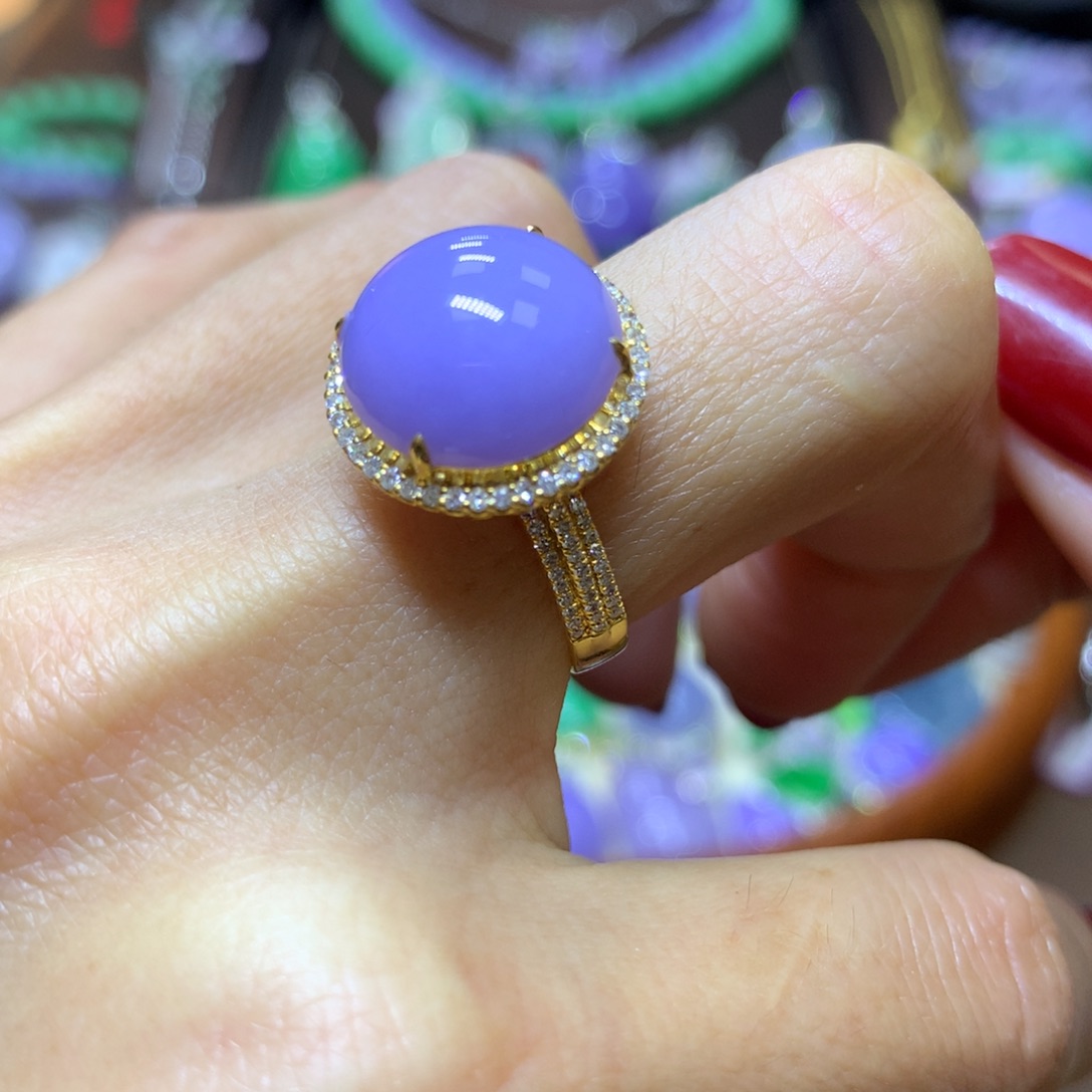 【闪购商品】翡翠颈饰18K金镶嵌重*翡翠