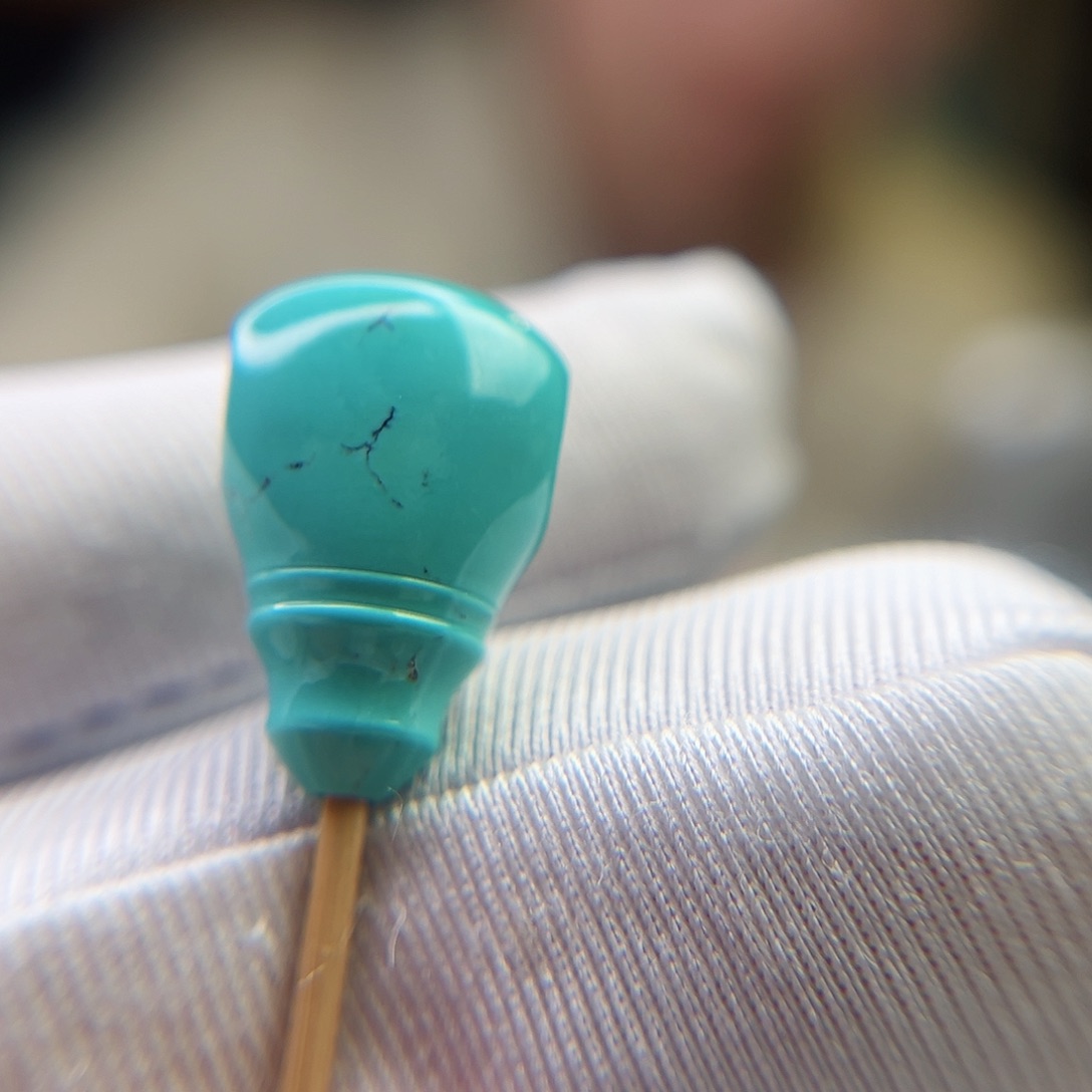 绿松石珠宝奇石未镶嵌12.3x10.5