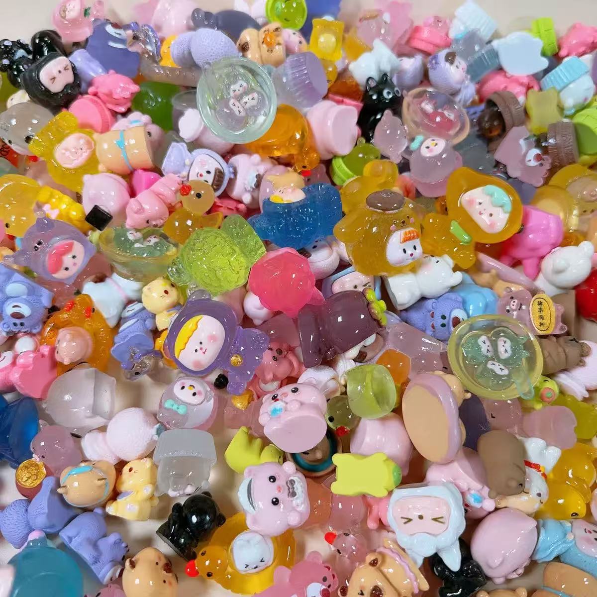 新配色夜光果冻水果崽崽 diy饰品摆件