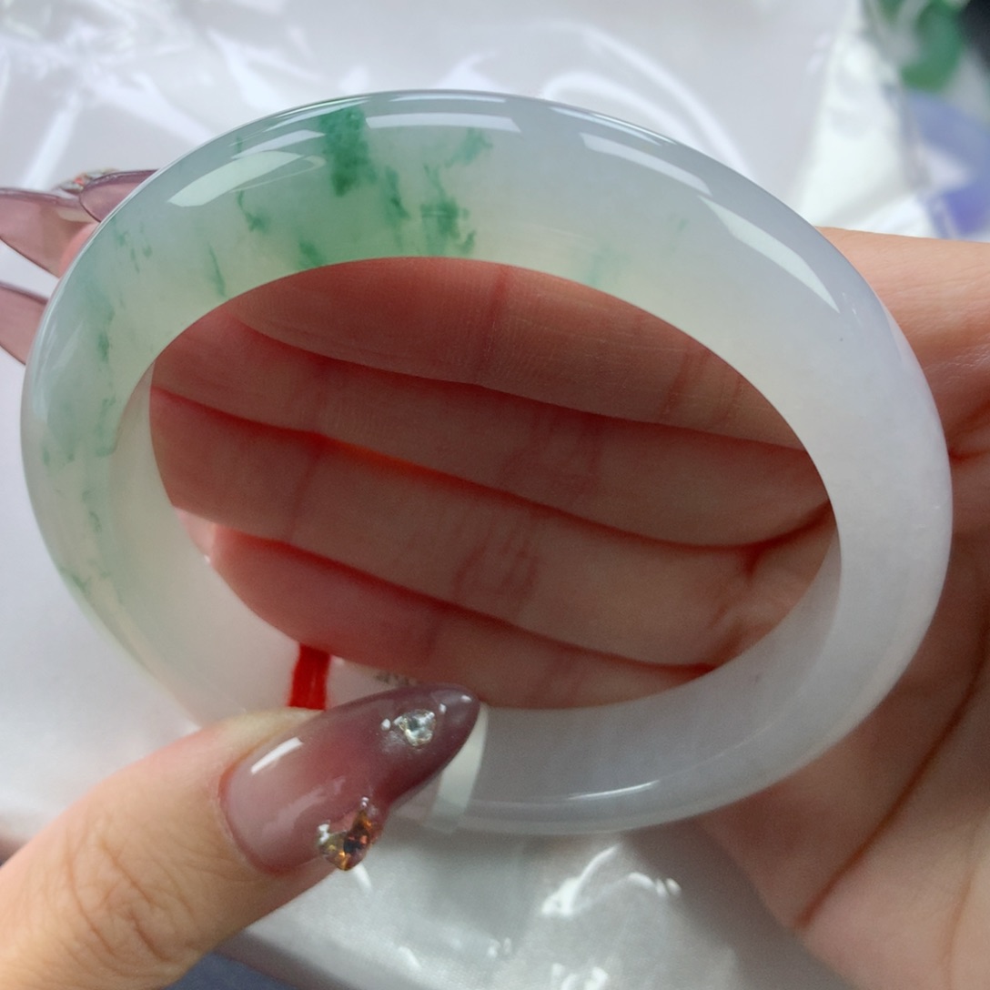 翡翠手镯未镶嵌58.4正圈