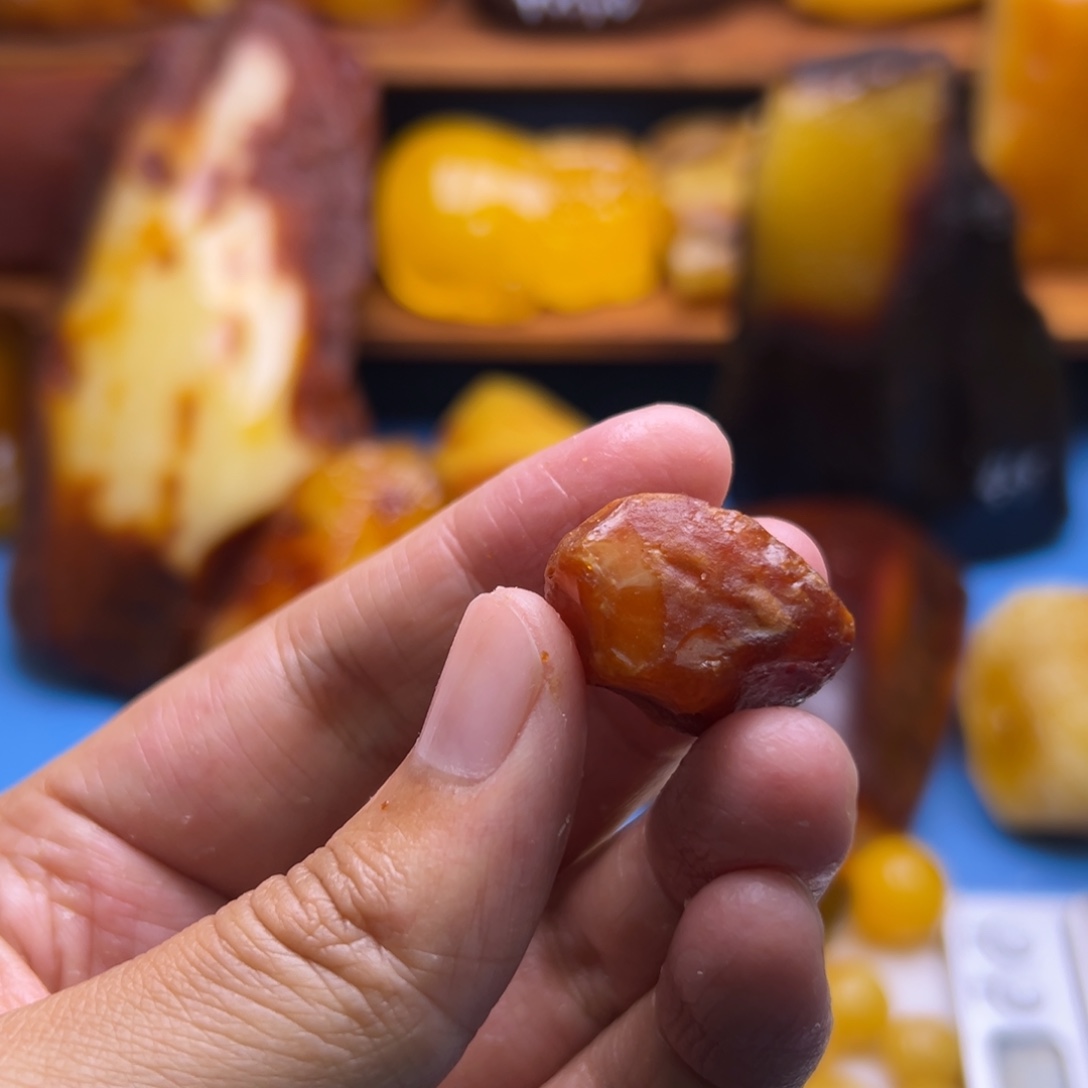 定制琥珀未镶嵌12345678