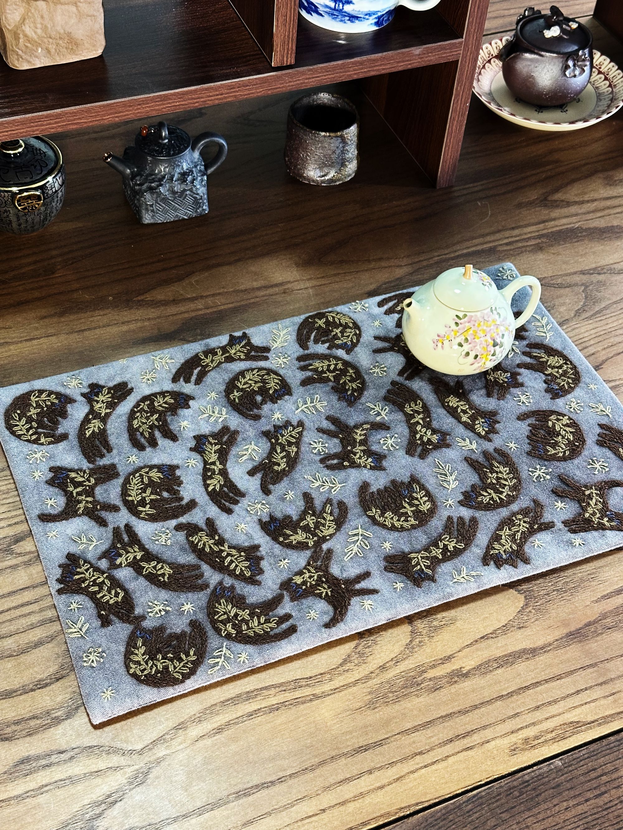 茶席精品小猫40*25