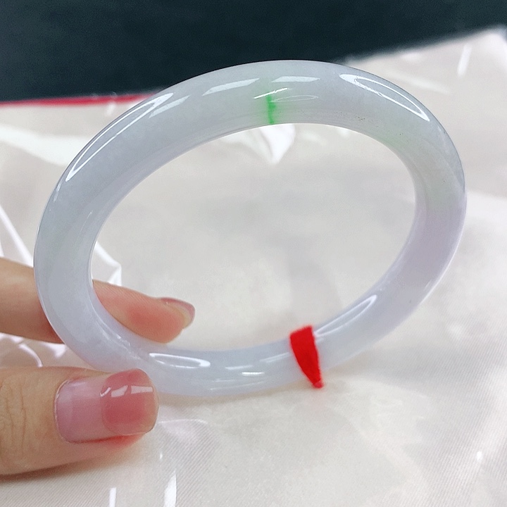 翡翠未镶嵌手镯圈56，04162