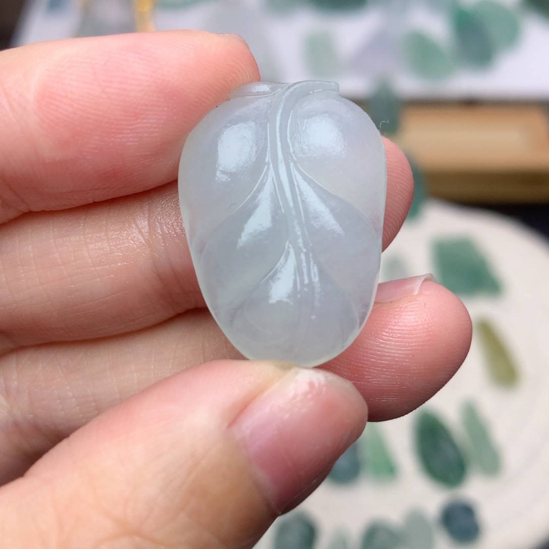 未镶嵌定制翡翠叶子