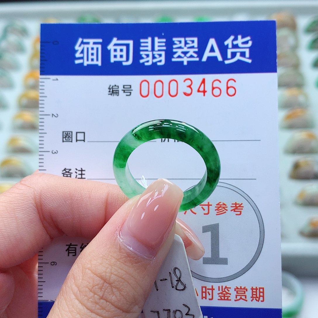 未镶嵌戒指翡翠17.18号