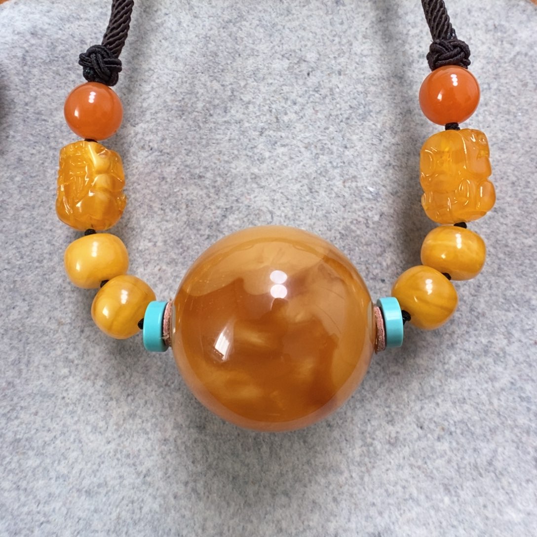 蜜蜡项链未镶嵌蜜蜡手串