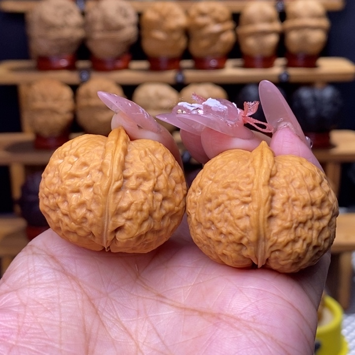 文玩核桃把件石奎元宝28号36尺