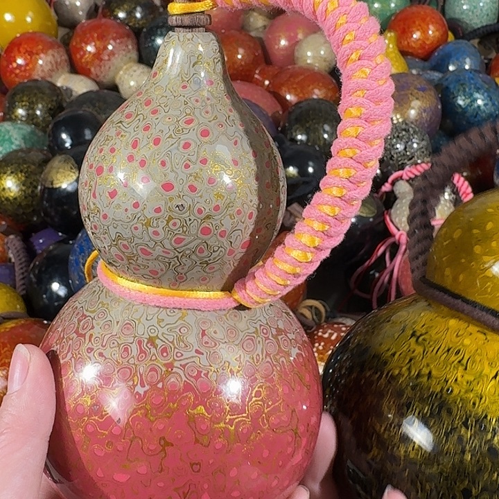 定***蝶大漆酒葫芦装水装酒