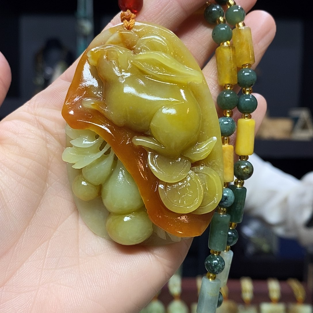 岫玉挂件吊坠手把件未镶嵌