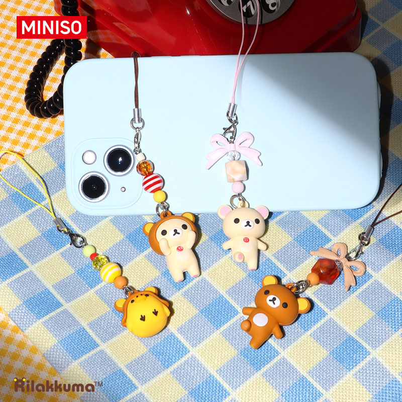 MINISO名创优品轻松小熊mini对扣系列挂件包包书包挂件玩偶
