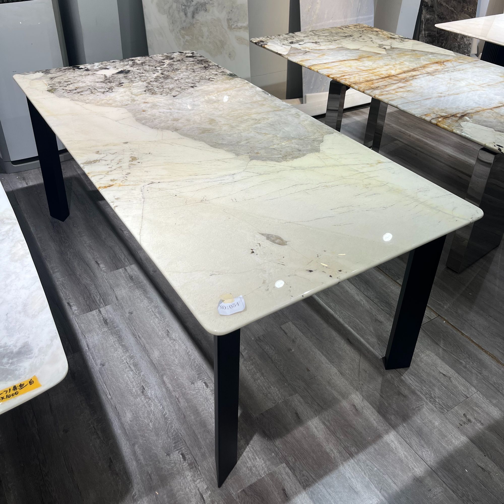 光电彩虹天然奢石餐桌老矿潘多拉2米长桌现货