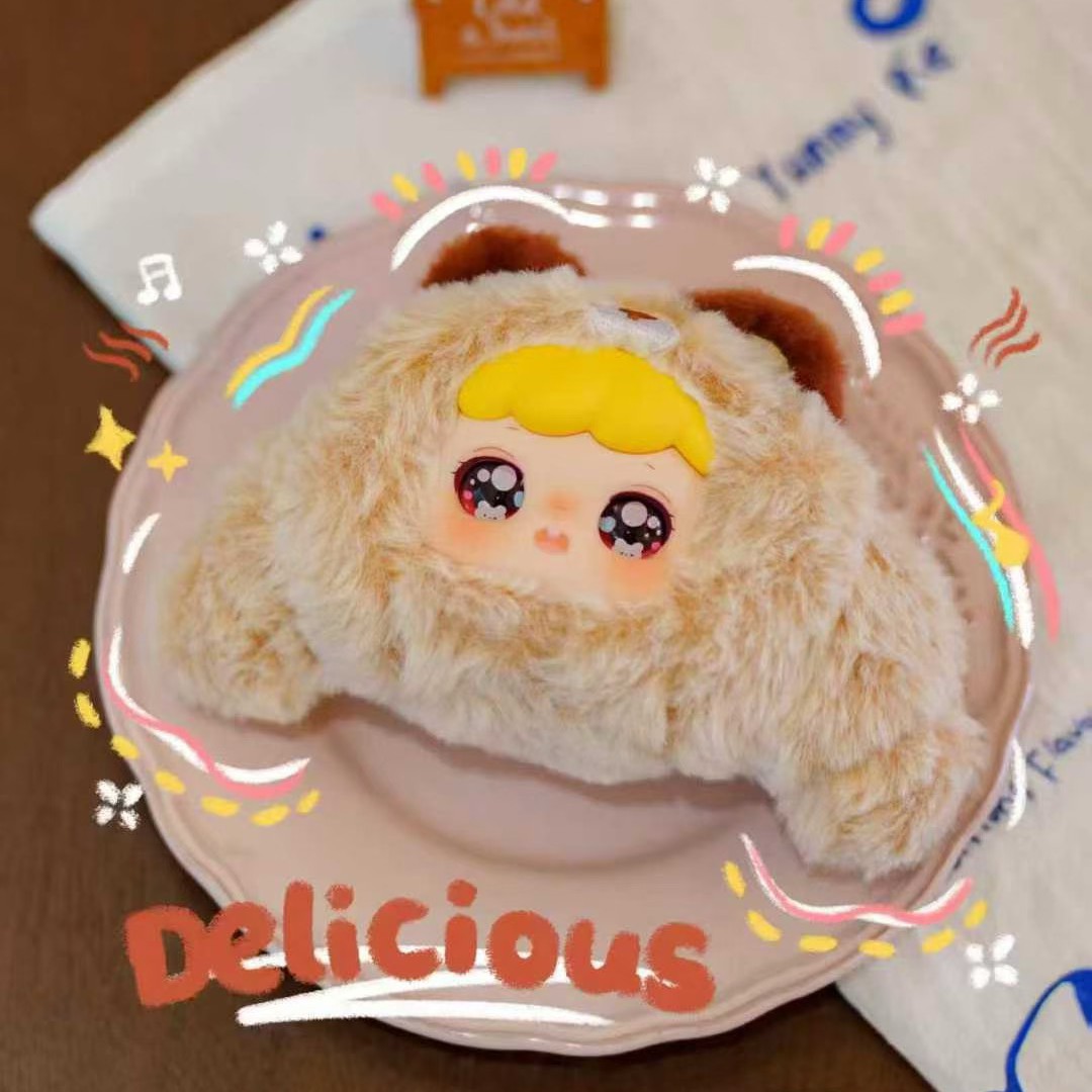 【小桃子平拆】正版娃三岁Nina妮妮-今天吃什么系列毛绒挂件礼物