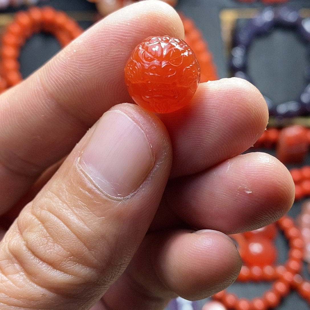 【闪购商品】南红玛瑙冰红龙珠未镶嵌