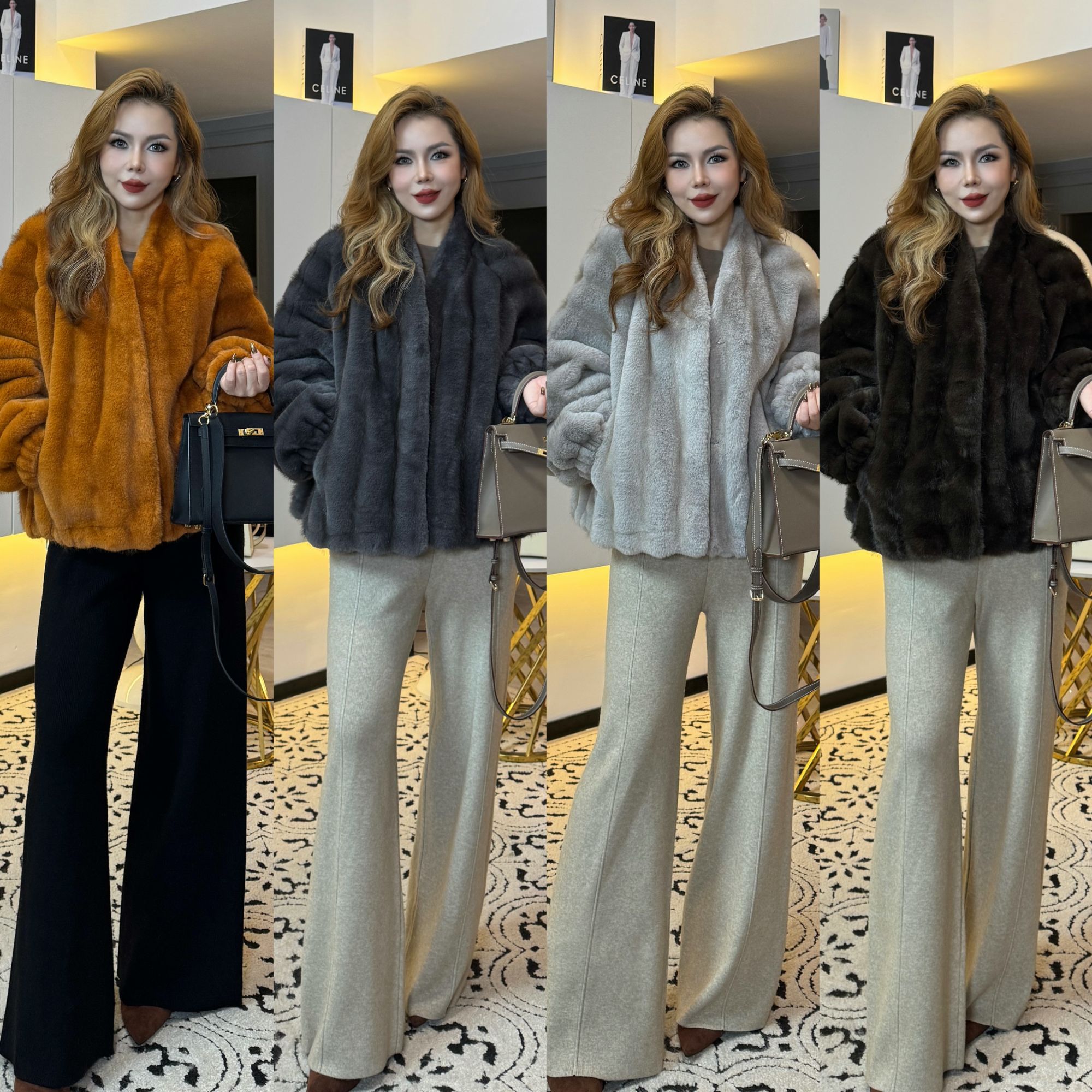 2026新款 老钱风立领法式厚款拉链短轻奢女款 28172