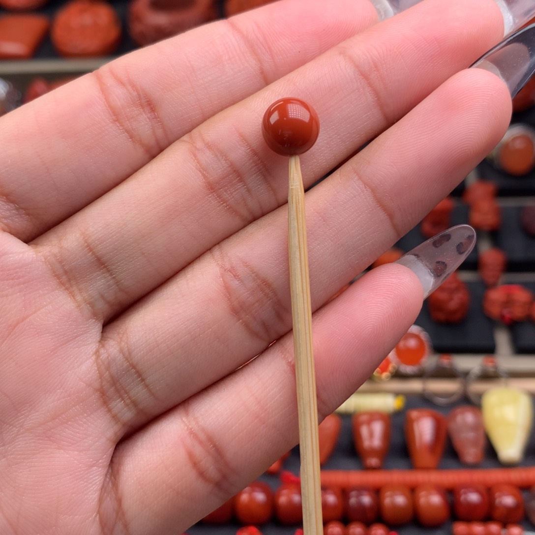 南红玛瑙圆珠8+未镶嵌
