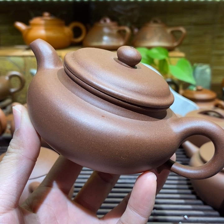 茶壶紫砂仿古壶半手工微瑕