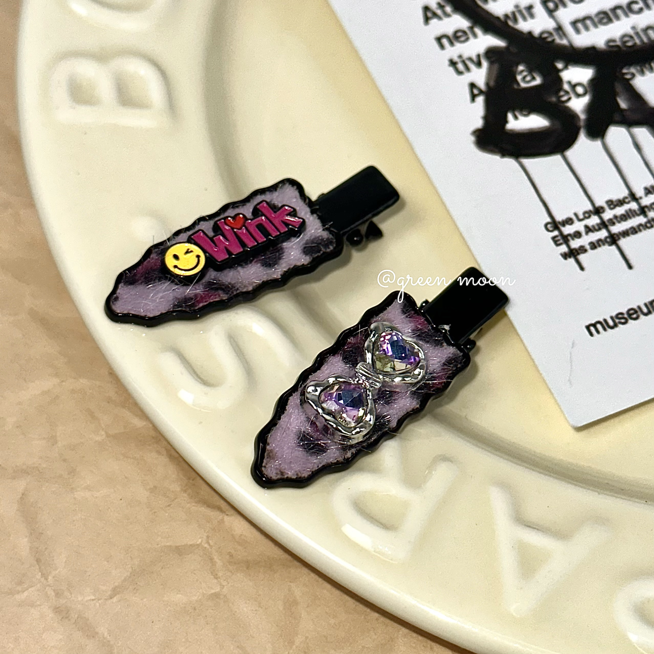 【天真莓酒】蓝色土星小猫发夹夹子发卡高级感可爱优雅精致P207