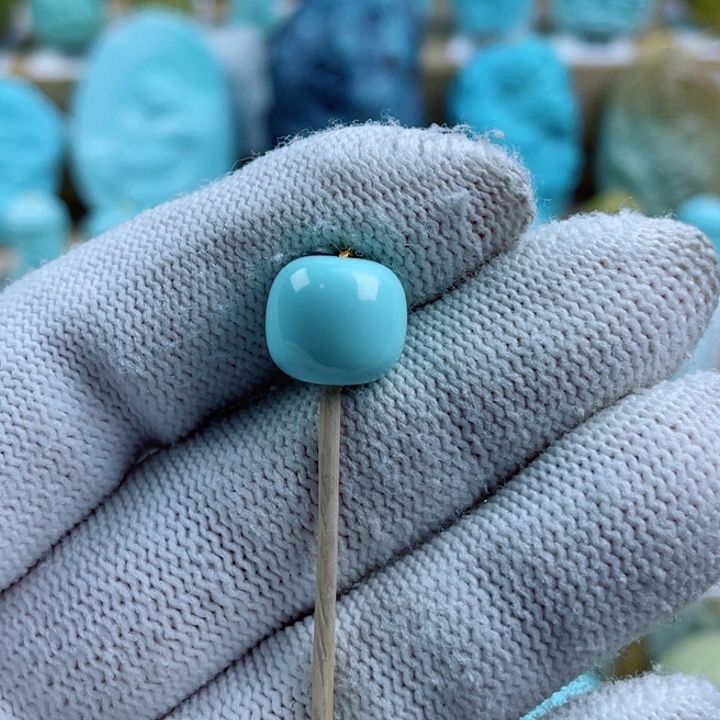 绿松石未镶嵌珠宝奇石11.5mm