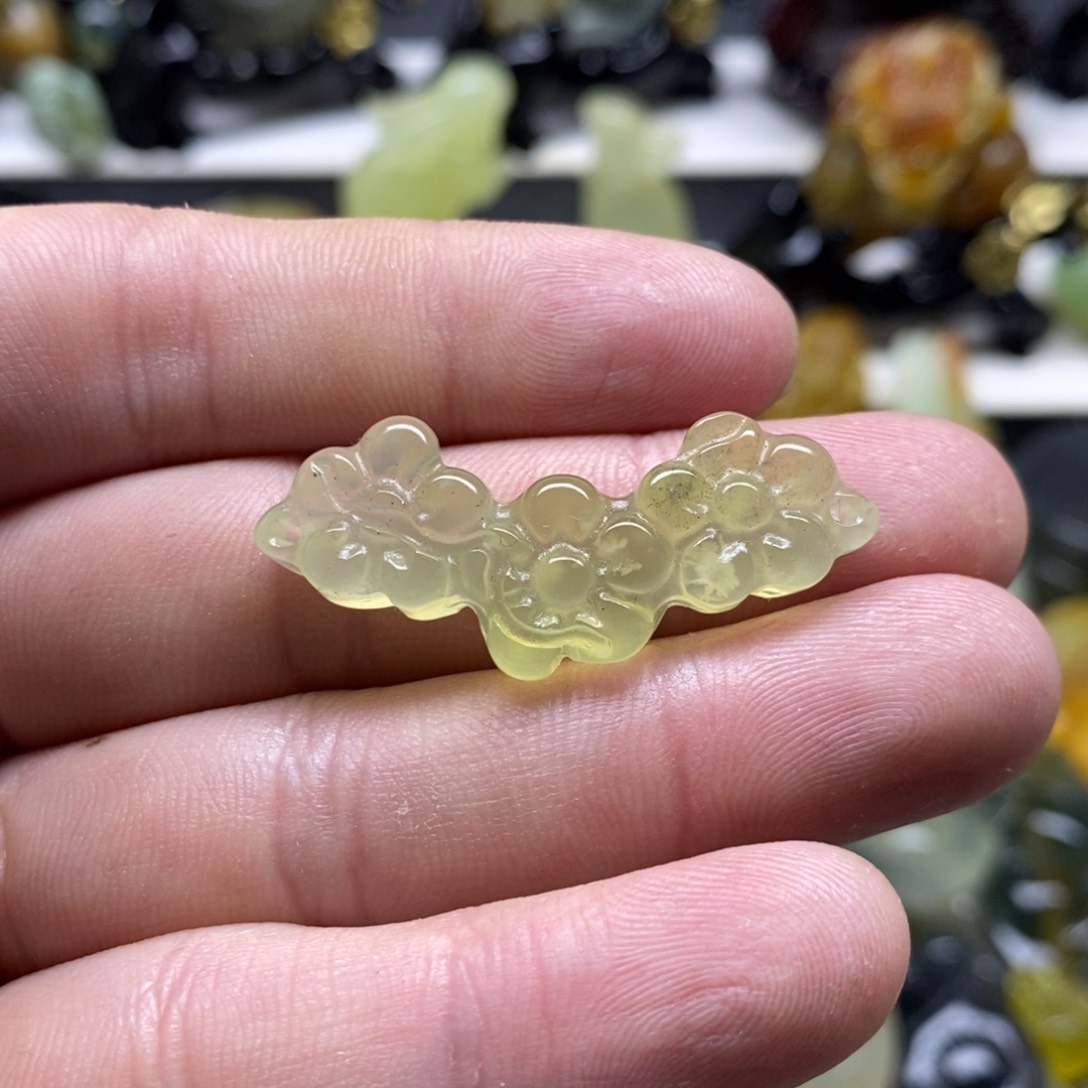 岫玉花玉衡吊坠未镶嵌