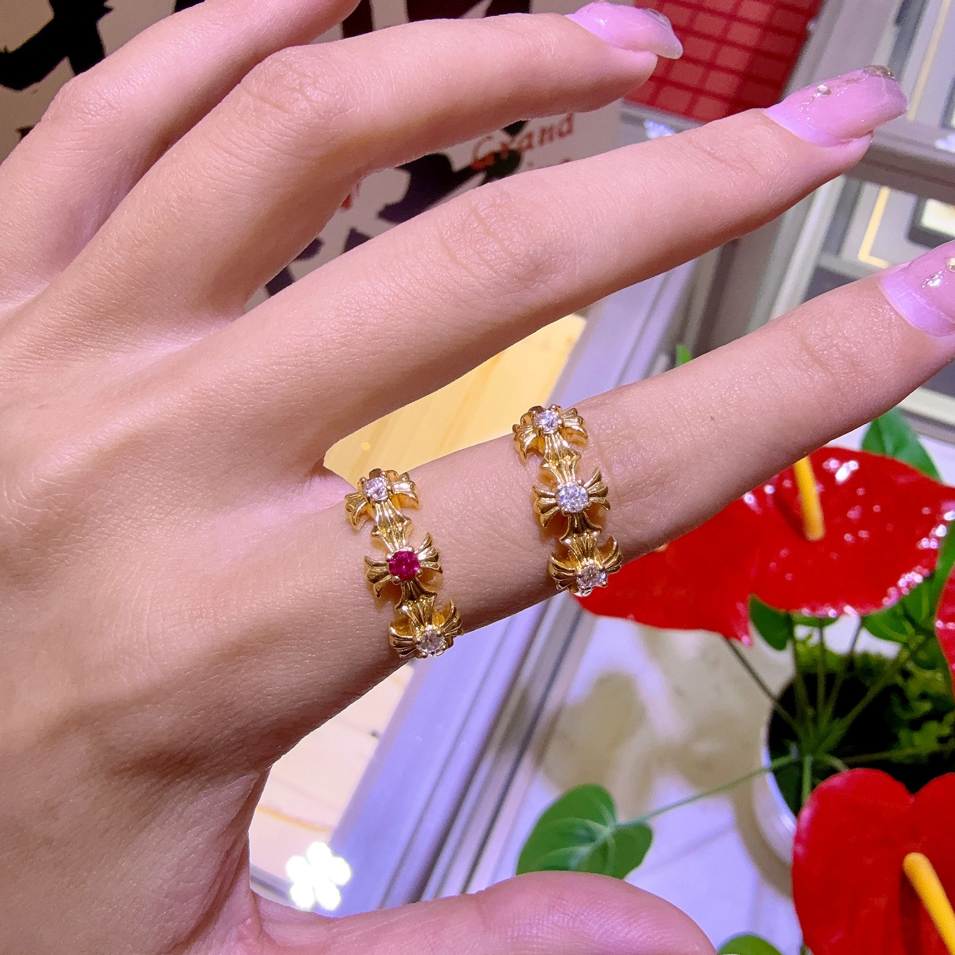 【婷婷专享】足金999 克罗戒指 6D工艺 （多样性发其一 元旦特惠