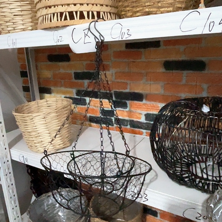 铁艺园艺柳编花插微瑕