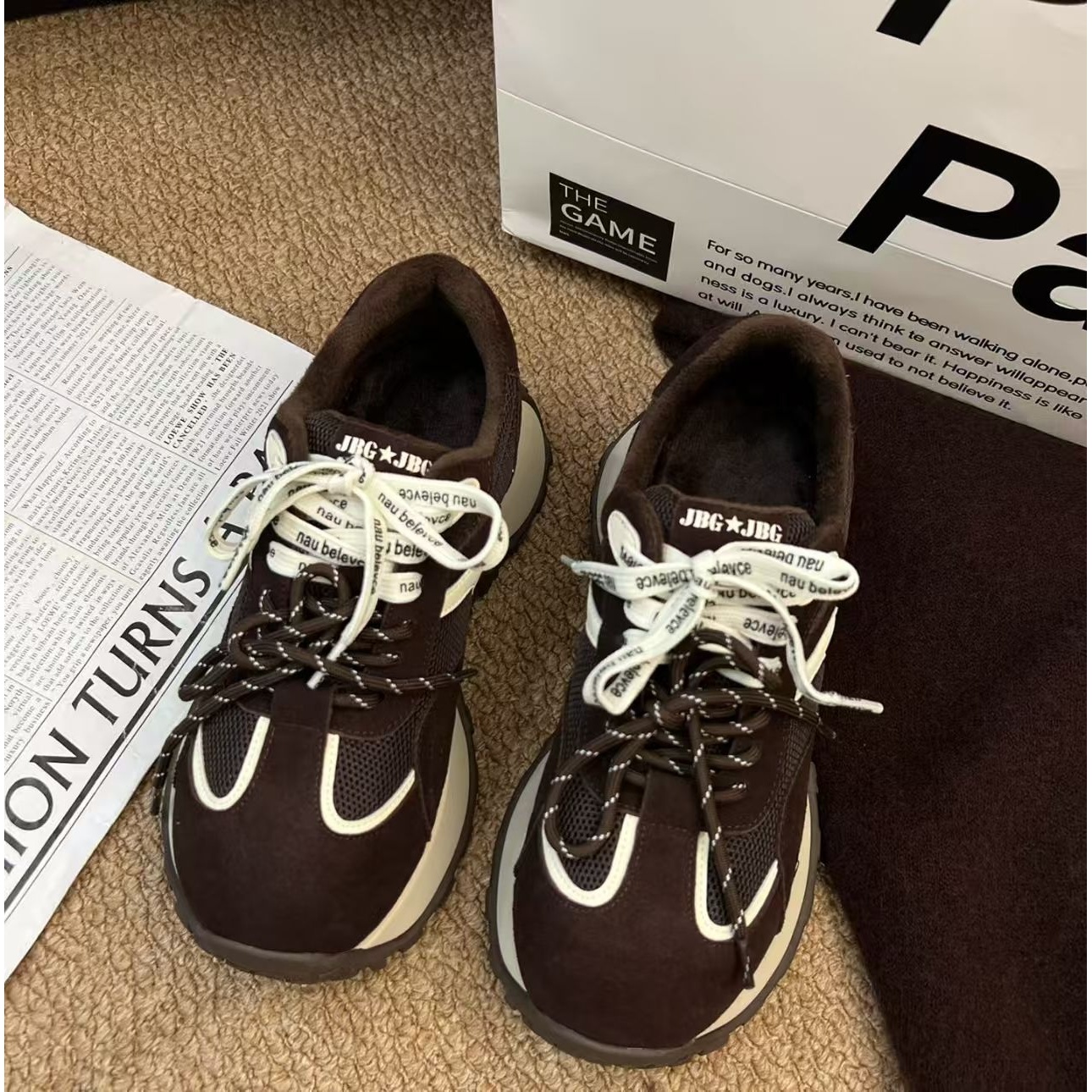 黑色老爹鞋女鞋厚底情侣百搭运动鞋网红潮流韩版