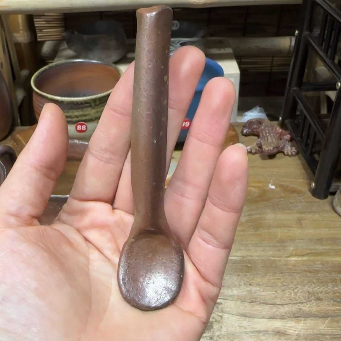 瓦当备前咖啡杯勺子