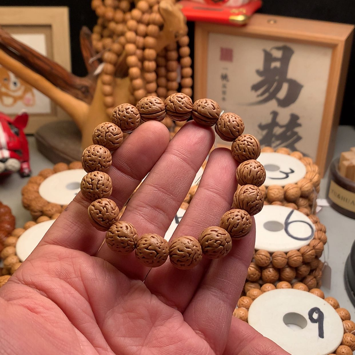 【闪购商品】桃核手串【小龙蛋】1.4小桃核手串