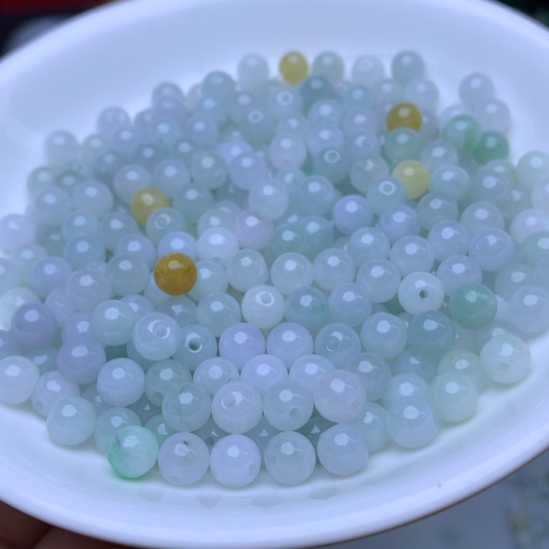翡翠散珠卡5.6冰绿白100个福利