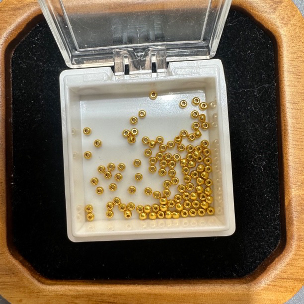 足金999素金5D硬金2MM亮面光珠（此订单发30颗）