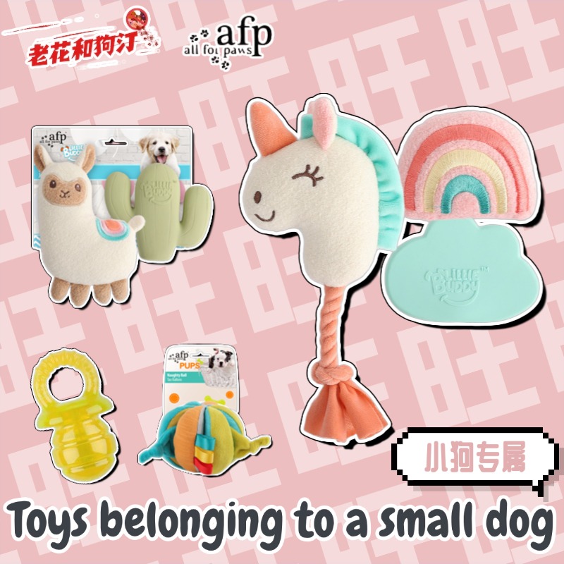 老花和狗汀 AFP小型犬发声耐咬磨牙解闷丰荣藏食绳结发声宠物玩具