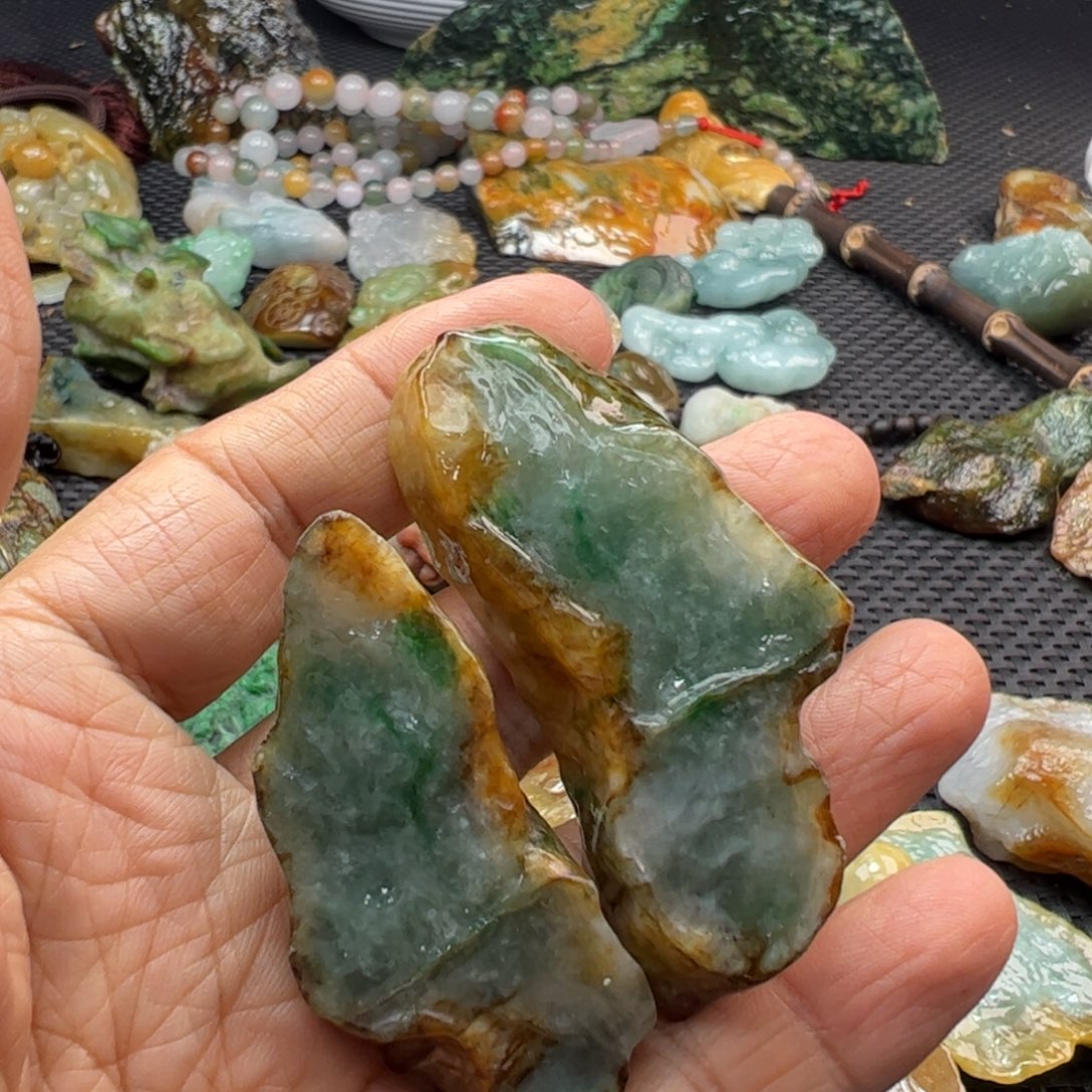 翡翠裸石缅甸翡翠