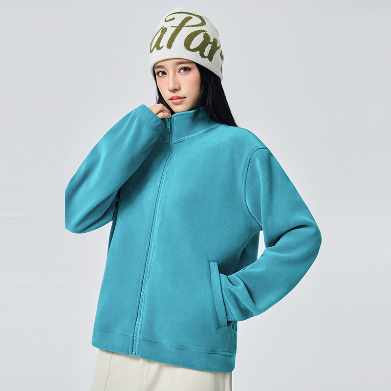 【单内胆】男女同款加厚奥利绒立领保暖百搭秋冬休闲抓绒外套2502F