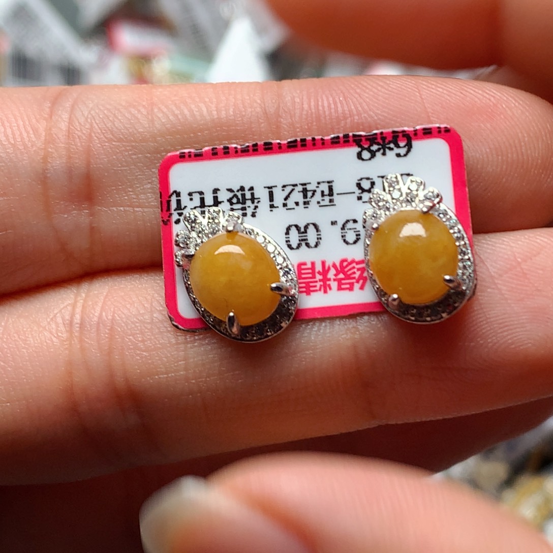 翡翠戒指银S925镶嵌天然翡翠手链