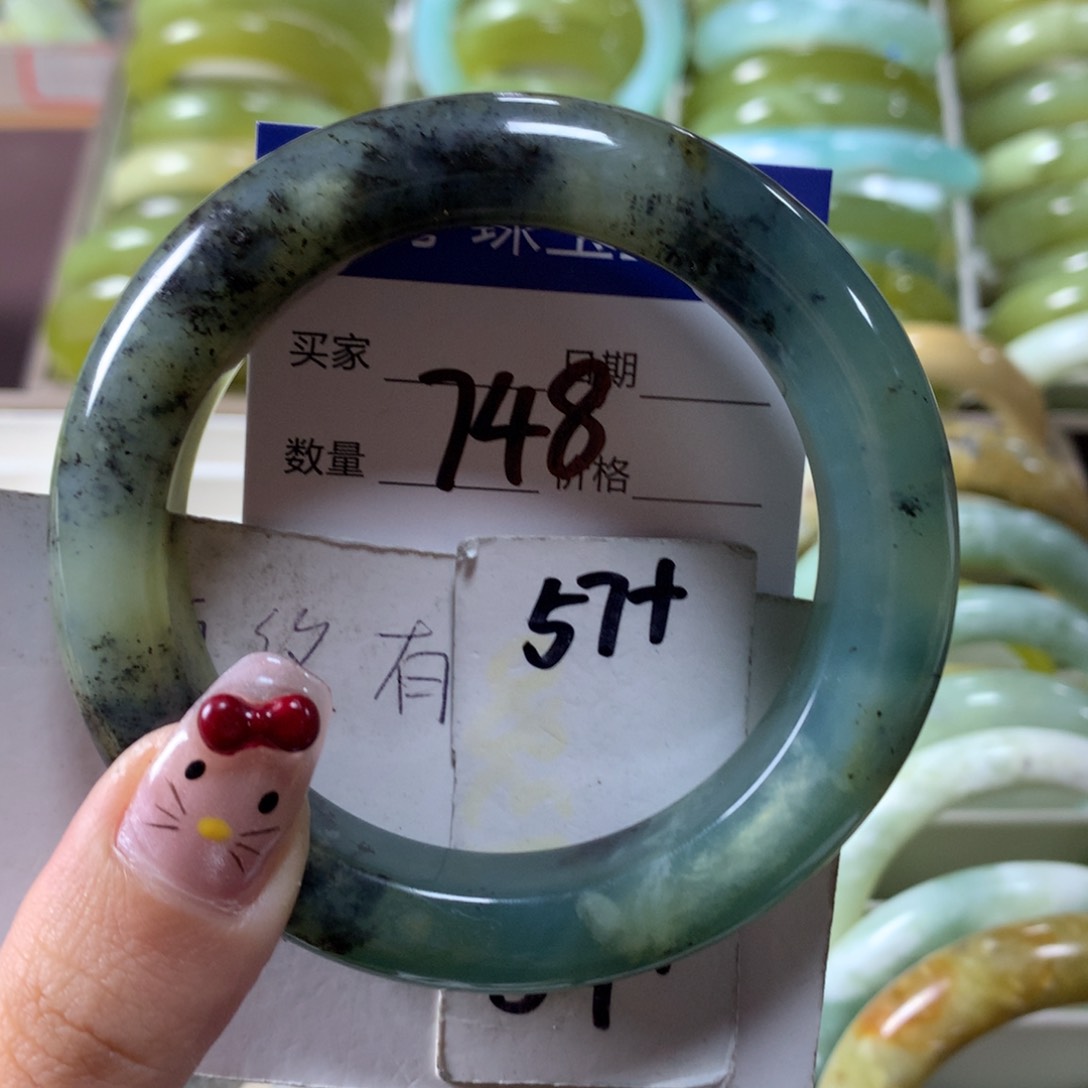 蛇纹石玉手镯未镶嵌748