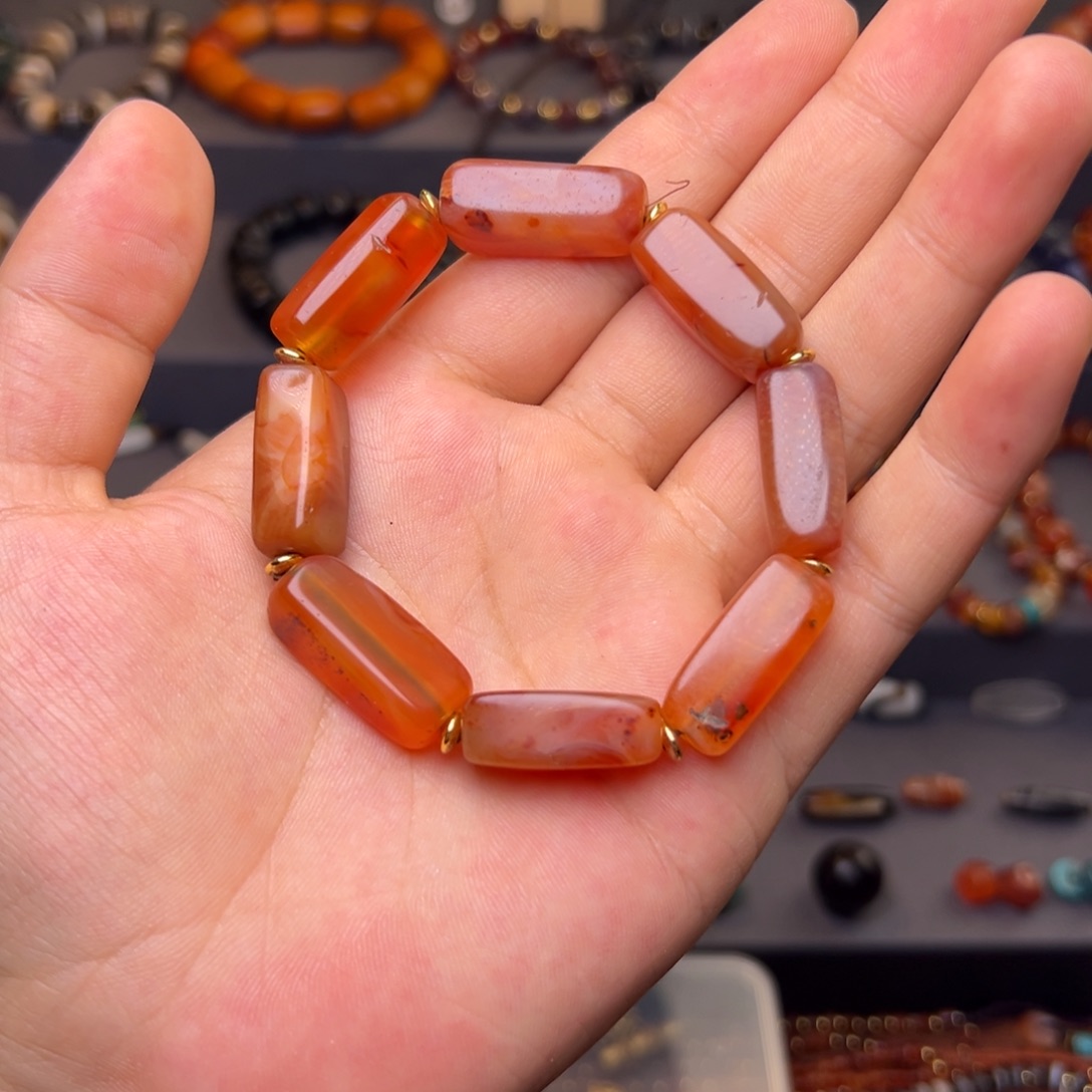 玛瑙/玉髓合金颈饰