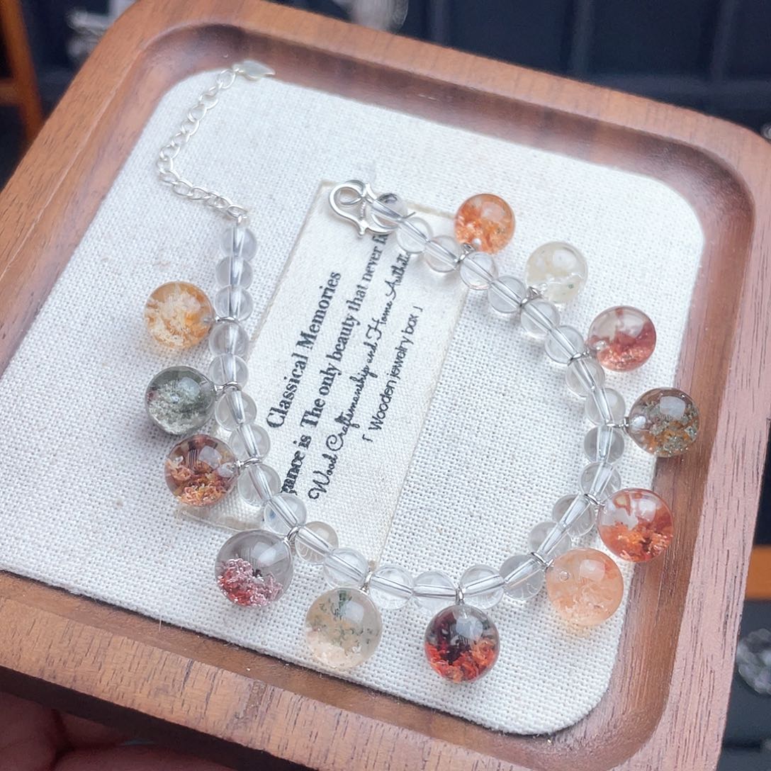 水晶手链银S925镶嵌1111