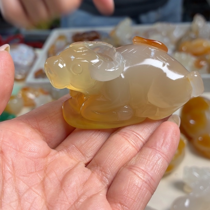玛瑙/玉髓未镶嵌吊坠(不含链)