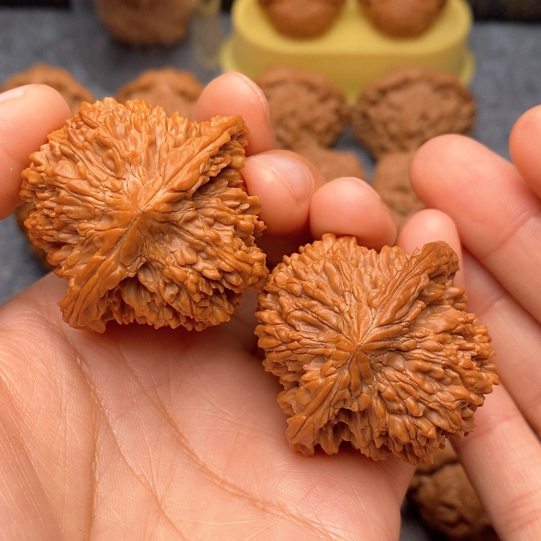 文玩核桃把件满天星42全品