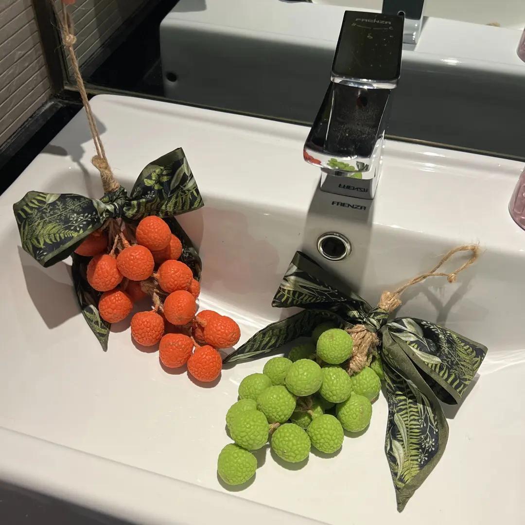 荔枝仿真水果造型创意手工植物沐浴洗手皂创意摆件