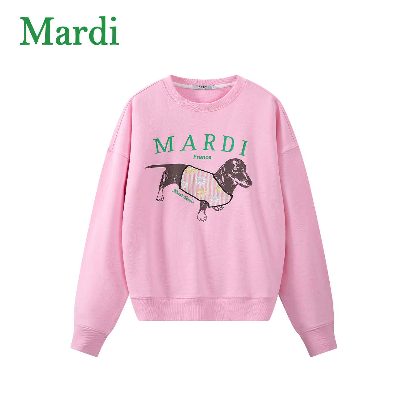 Mardi圆领印花长袖女士卫衣春季减龄女款上衣MWY2612581