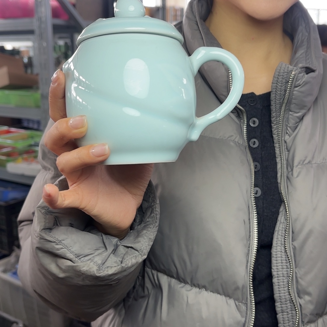 龙泉云间青瓷小米茶器
