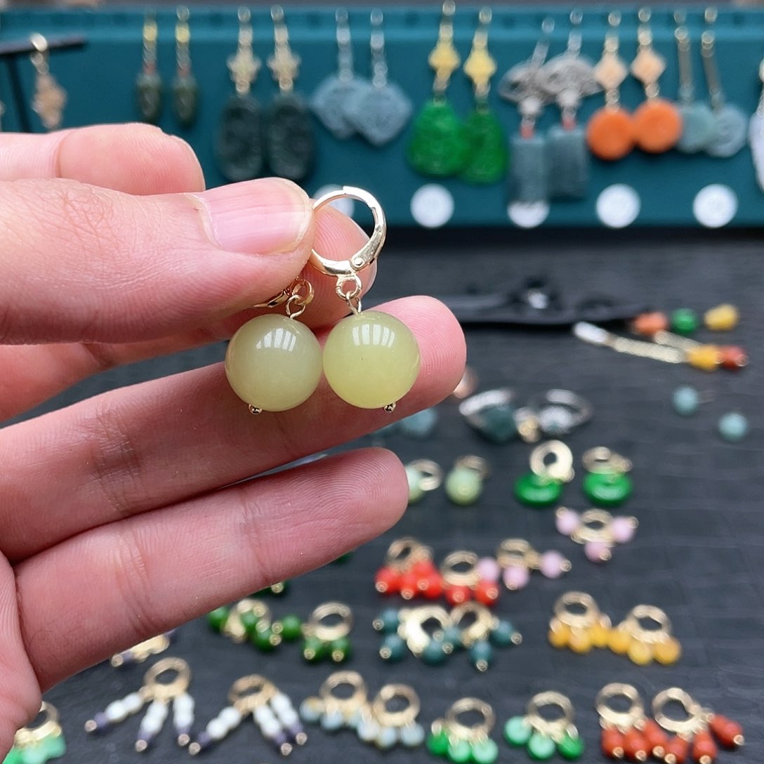 未镶嵌翡翠耳饰0024